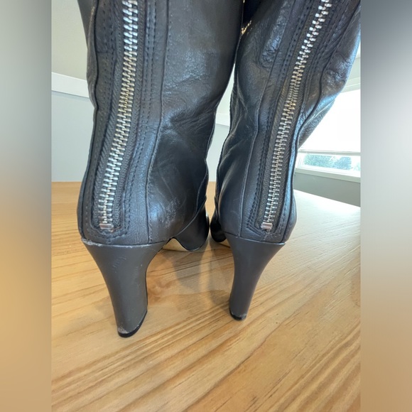NINE WEST Knee High Leather Boots - Picture 4 of 16